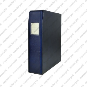 Cartella a 4 anelli BIG con custodia vuota Blu Master Phil 1