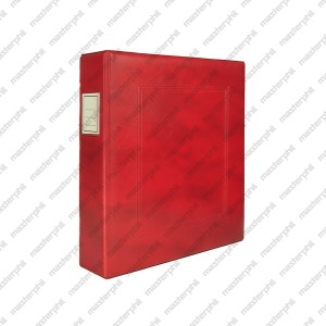 Cartella a 4 anelli BIG senza custodia vuota Rossa Master Phil 1