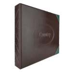 Cartella a 4 anelli COUNTRY senza custodia vuota Marrone Master Phil 1