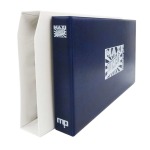 Cartella a 4 anelli MAXI JUMBO blu con custodia bianca vuota Master Phil 2