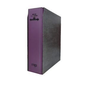 Cartella a 4 anelli MEGA TOP BINDER con custodia vuota Viola Master Phil 1