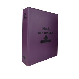 Cartella a 4 anelli MEGA TOP BINDER senza custodia vuota Viola Master Phil 1