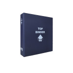 Cartella a 4 anelli MINI TOP BINDER blu senza custodia vuota Master Phil 1
