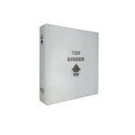 Cartella a 4 anelli MINI TOP BINDER grigia senza custodia vuota Master Phil 1