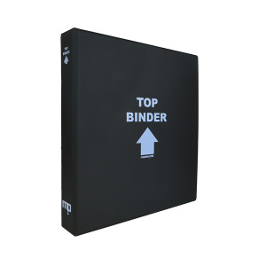 Cartella a 4 anelli TOP BINDER nera senza custodia vuota Master Phil 1