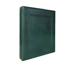 Cartella a 4 anelli UNI senza custodia vuota Verde Master Phil 1