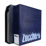 Cartella a 4 anelli ZUCCHEROMANIA con custodia vuota Blu Master Phil 2