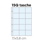 Inserti trasparenti FIGURINE a 15 tasche quadrate Master Phil
