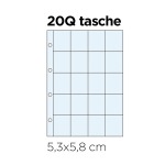 Inserti trasparenti FIGURINE a 20 tasche quadrate Master Phil