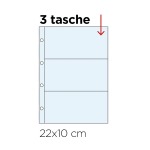 Inserti trasparenti FIGURINE a 3 tasche Master Phil