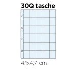 Inserti trasparenti FIGURINE a 30 tasche quadrate Master Phil