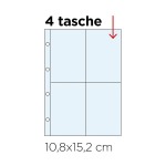 Inserti trasparenti FIGURINE a 4 tasche Master Phil