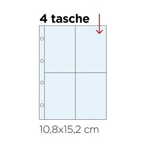 Inserti trasparenti FIGURINE a 4 tasche Master Phil