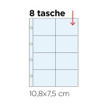 Inserti trasparenti FIGURINE a 8 tasche Master Phil