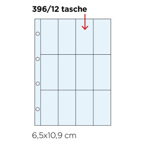 Inserti trasparenti TOP SAFE a 12 tasche alte 10 pz. Master Phil 1