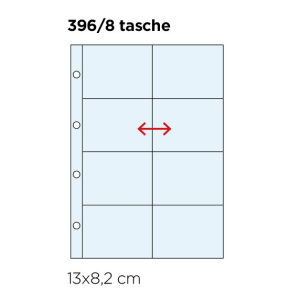 Inserti trasparenti TOP SAFE a 8 tasche 10 pz. Master Phil 1