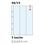 Inserti trasparenti UNI K211 a 3 strisce verticali apertura dall alto Master Phil 1