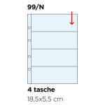 Inserti trasparenti UNI K211 a 4 strisce orizzontali apertura dall alto Master Phil 1