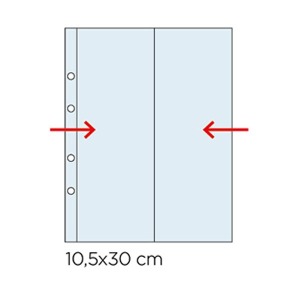 Inserti trasparenti VIP CARTAMONETA a 2 tasche verticali in K211 Master Phil 1