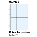 Inserti trasparenti ZUCCHEROMANIA JUNIOR a 12 tasche da 60x60 mm 10 pz. Master Phil 1