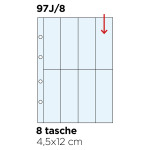Inserti trasparenti ZUCCHEROMANIA JUNIOR a 8 tasche da 45x120 mm 10 pz. Master Phil 1