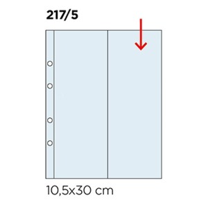 Inserti trasparenti per BIGLIETTI LOTTERIE a 2 tasche verticali Master Phil 1