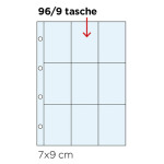 Inserti trasparenti per CARD COLLECTION 9 a 9 tasche 20 pz. Master Phil 2