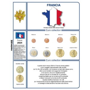 Inserto per serie Euro Francia nuovo conio 2024 Master Phil