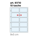 Inserto trasparente ZUCCHEROMANIA a 10 tasche da 90x50 mm Master Phil 1