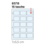 Inserto trasparente ZUCCHEROMANIA a 15 tasche da 70x55 mm Master Phil 1