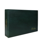 Cartella a 2 anelli MINI FOLDER senza custodia vuota Verde Master Phil 1