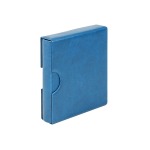 Cartella a 4 anelli KARAT con custodia in similpelle e 10 fogli assortiti Blu Lindner 2