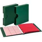 Cartella a 4 anelli KARAT con custodia in similpelle e 10 fogli assortiti Verde Lindner 1