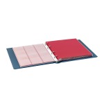 Cartella a 4 anelli KARAT senza custodia e 10 fogli assortiti Blu Lindner 2