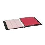 Cartella a 4 anelli KARAT senza custodia e 10 fogli assortiti Nera Lindner 2