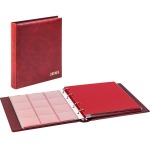 Cartella a 4 anelli KARAT senza custodia e 10 fogli assortiti Rossa Lindner 1