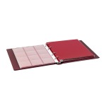 Cartella a 4 anelli KARAT senza custodia e 10 fogli assortiti Rossa Lindner 2