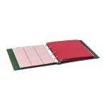 Cartella a 4 anelli KARAT senza custodia e 10 fogli assortiti Verde Lindner 2
