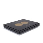Cofanetto VOLTERRA in legno con 1 ripiano a 30 caselle rotonde per once oro Australian Kangaroo in capsula Nero Leuchtturm 1