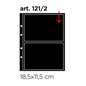 Inserti neri UNI K211 a 2 tasche apertura dall alto 10 pz. Master Phil 1