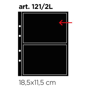 Inserti neri UNI K211 a 2 tasche apertura laterale 10 pz. Master Phil 1