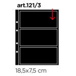 Inserti neri UNI K211 a 3 tasche apertura dall alto 10 pz. Master Phil 1