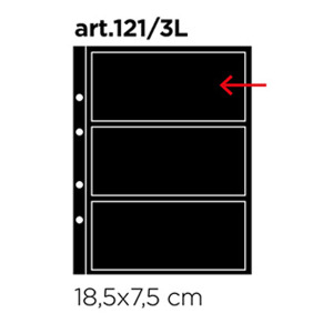 Inserti neri UNI K211 a 3 tasche apertura laterale 10 pz. Master Phil 1