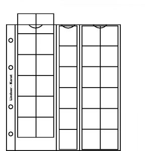 Inserti trasparenti KARAT a cursori con 30 tasche da 30 mm 5 pz. Lindner 1