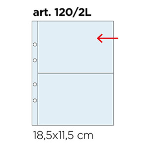 Inserti trasparenti UNI K211 a 2 tasche apertura laterale 10 pz. Master Phil 1
