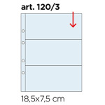 Inserti trasparenti UNI K211 a 3 tasche apertura dall alto 10 pz. Master Phil 1