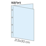 Inserti trasparenti per cartella FOLDER A4 VERTICALE a 2 ante 4 facciate Master Phil 1