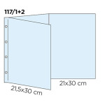Inserti trasparenti per cartella FOLDER A4 VERTICALE a 3 ante 6 facciate Master Phil 1