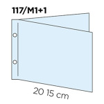 Inserti trasparenti per cartella MINI FOLDER 2 ante 4 facciate Master Phil 1