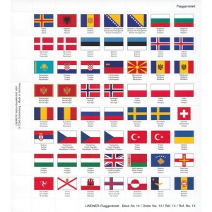 Set bandierine KARAT dei nuovi Stati dell Euro Lindner 1